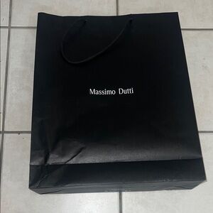 Massimo Dutti Elegant Black Tote